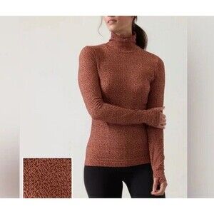 Athleta Rust Long Sleeve Top